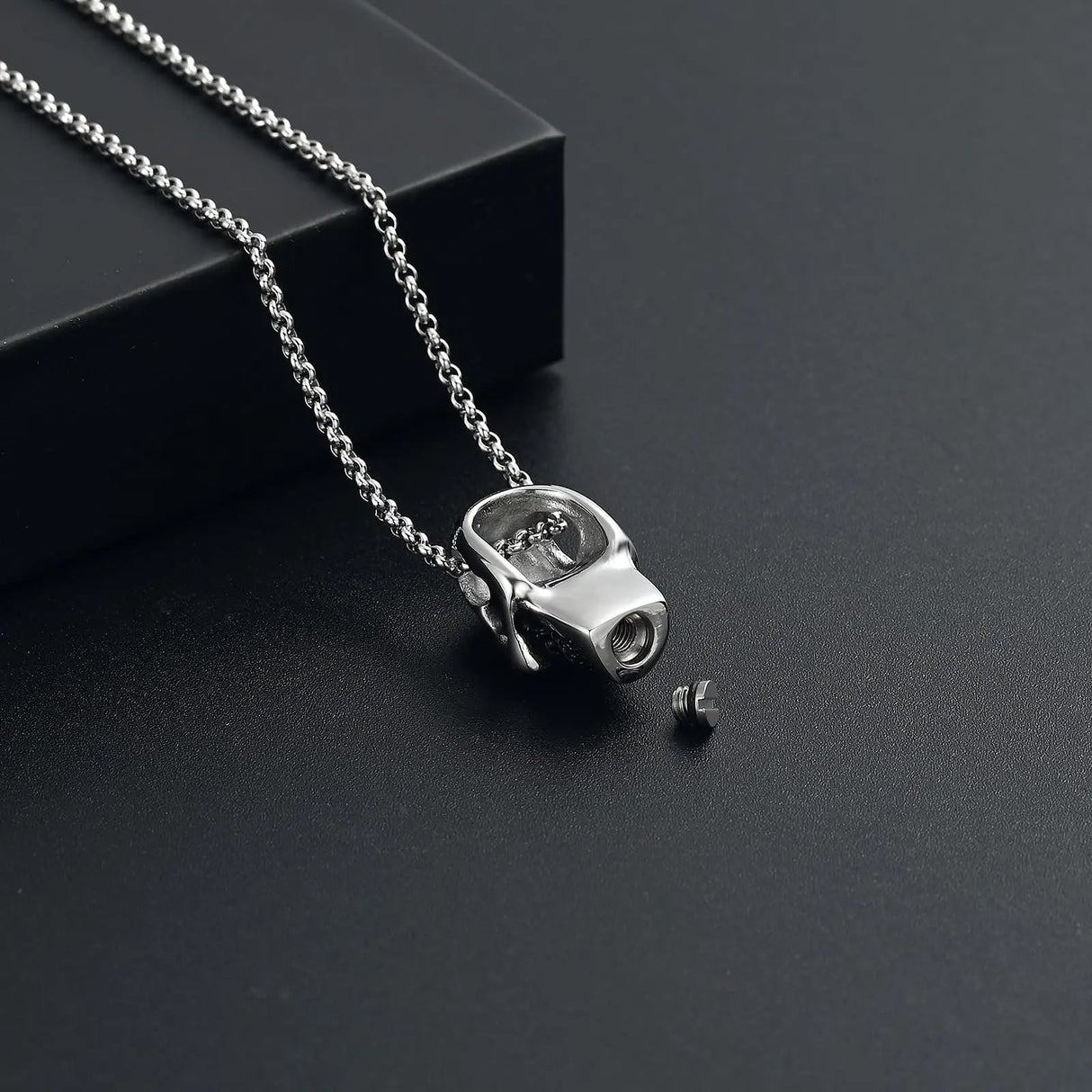 Skull Cremation Urn Necklace Cremation Necklace Cherished Emblems 