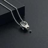 Skull Cremation Urn Necklace Cremation Necklace Cherished Emblems 