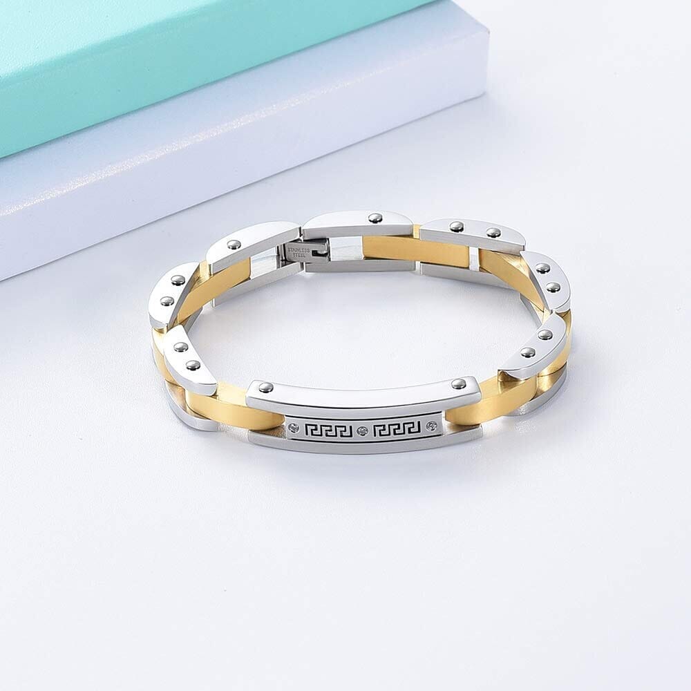 Chain & Link Cremation Urn Bracelet Bracelet Cherished Emblems Gold 