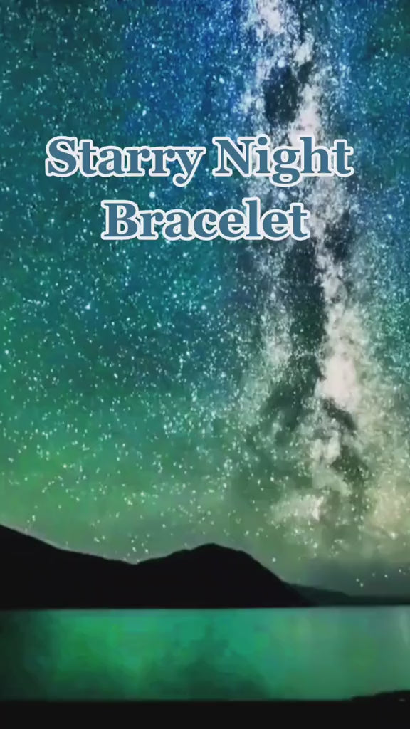 Starry Night Cremation Urn Bracelet