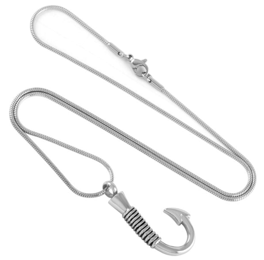 Silver Ash Necklace With A Chain 