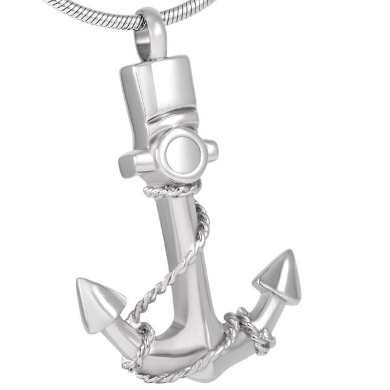 Anchor Cremation Urn Necklace Cherished Emblems 