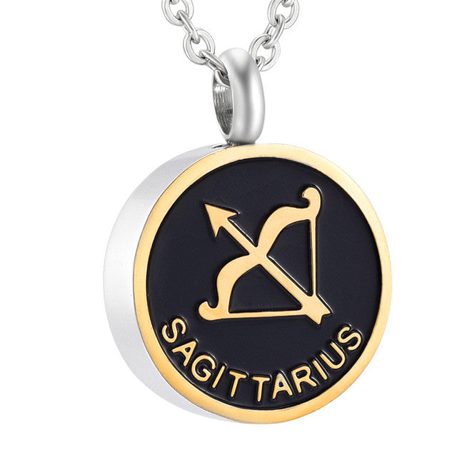 Astrology Sign Cremation Urn Necklace Cherished Emblems Sagittarius 