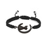 Black cat and moon adjustable pet cremation bracelet