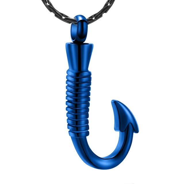 Fishing Hook Pendant Cremation Jewelry — Afterlife Essentials