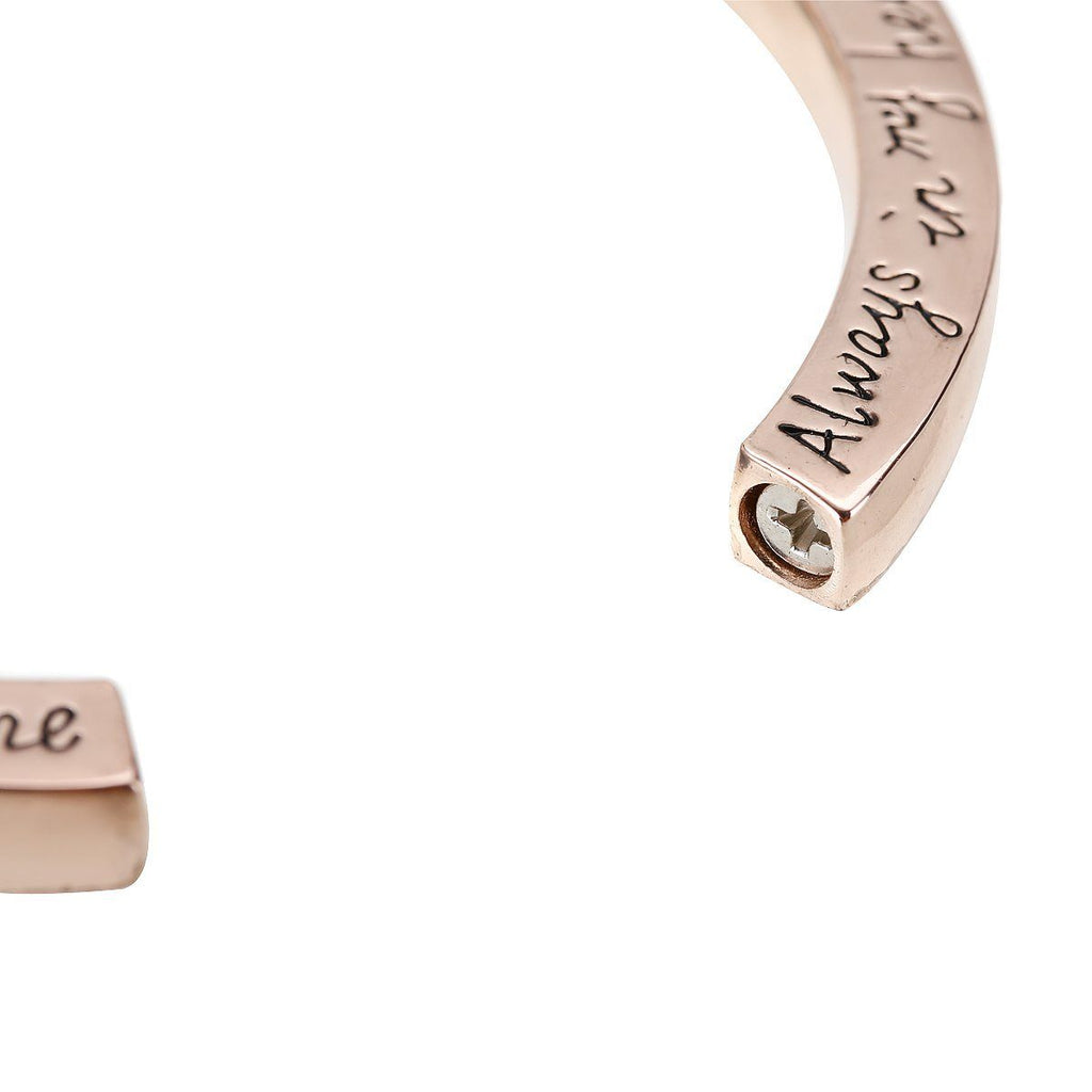 Bracelet - "I Carry You With Me. Always In My Heart"  Cremation Bracelet