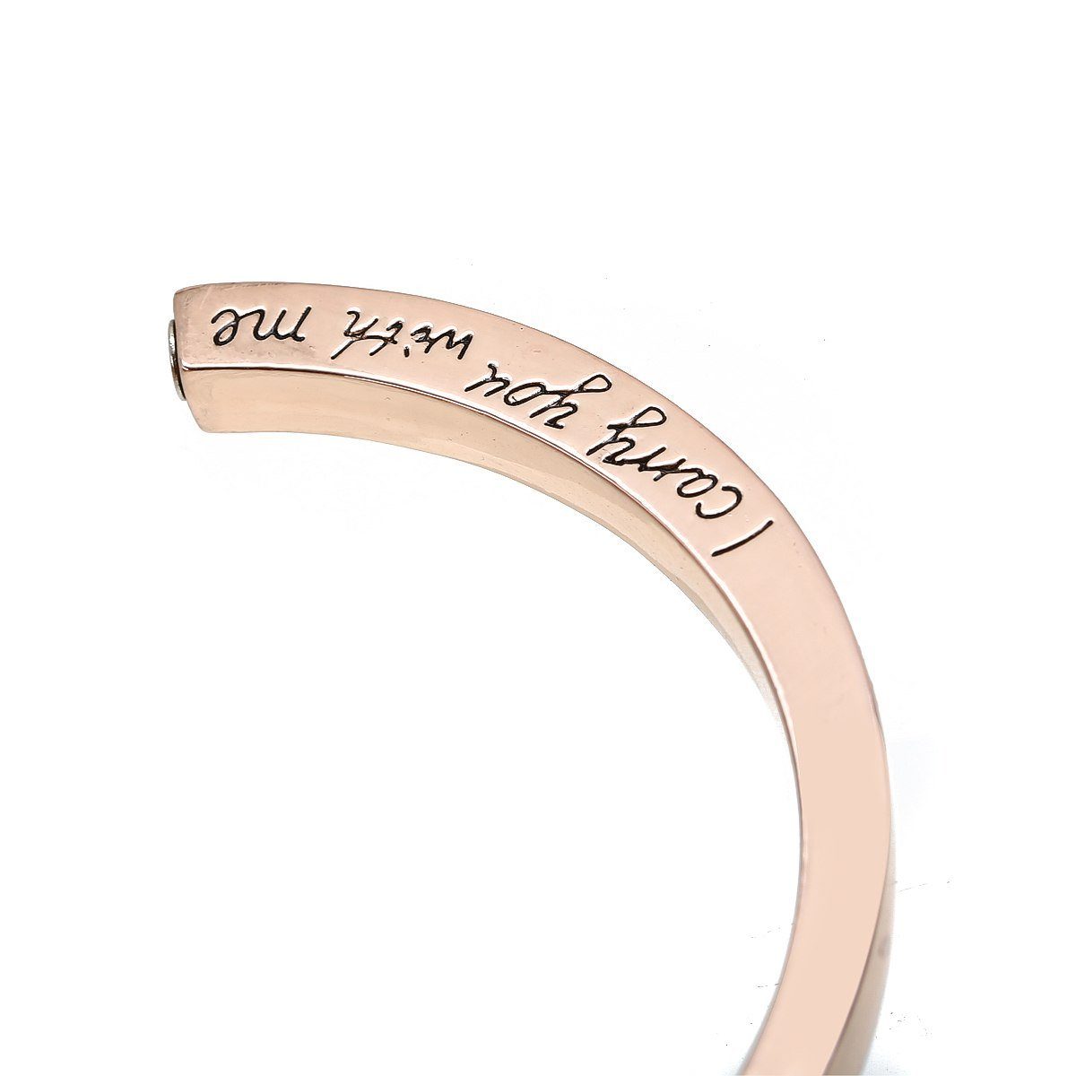 Bracelet - "I Carry You With Me. Always In My Heart"  Cremation Bracelet