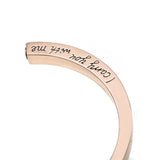 Bracelet - "I Carry You With Me. Always In My Heart"  Cremation Bracelet