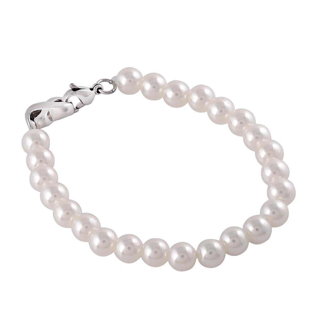 Bracelet - Pearl Bracelet With Infinity Cremation Urn Bracelet