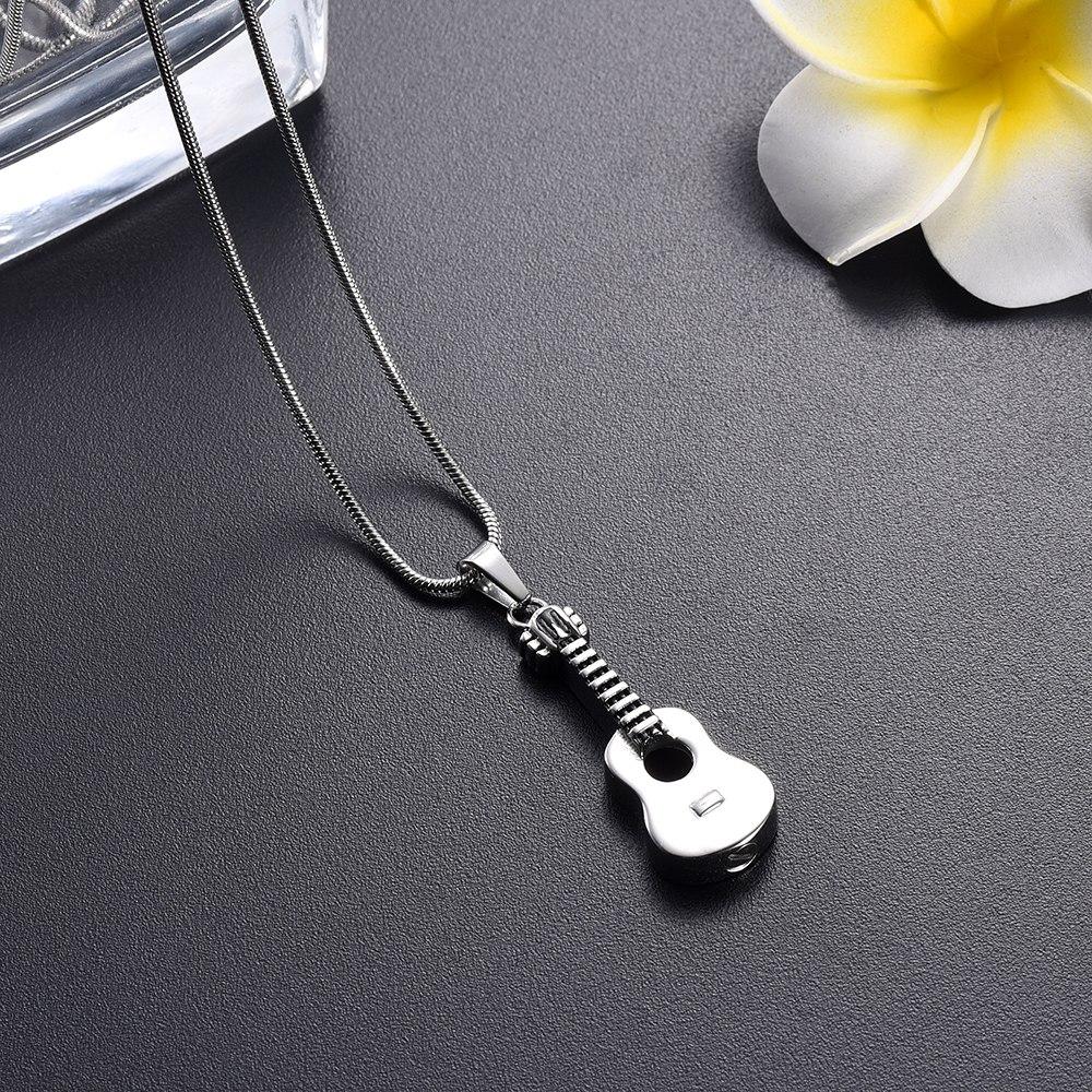 cremation necklace acoustic guitar cremation urn necklace 4