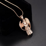 Cremation Necklace - Angel With Wings Cremation Urn Necklace