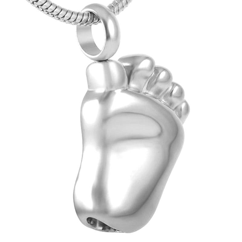 Cremation Necklace - Baby Foot Cremation Urn Necklace