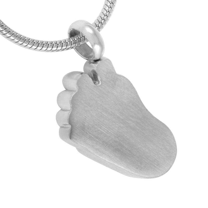 Cremation Necklace - Baby Foot Cremation Urn Necklace