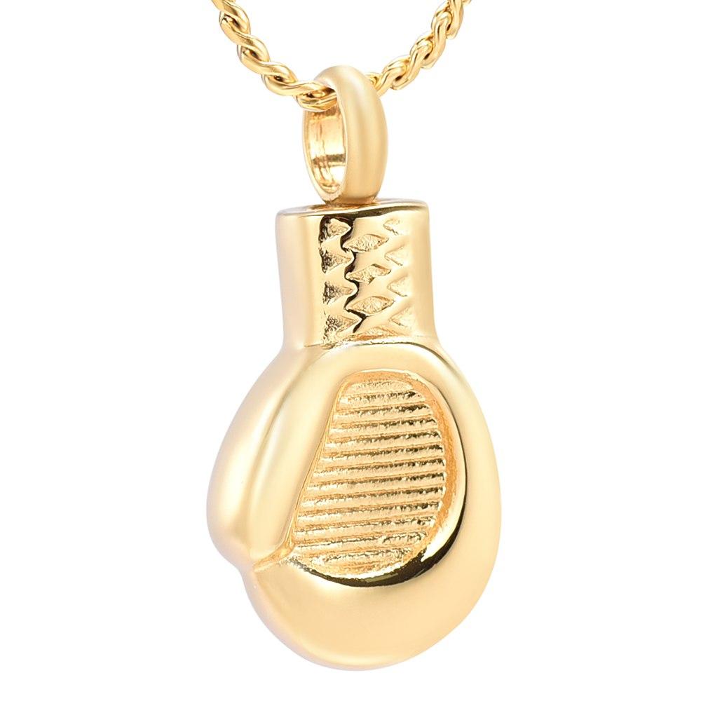 Cremation Necklace - Boxing Glove Cremation Urn Necklace