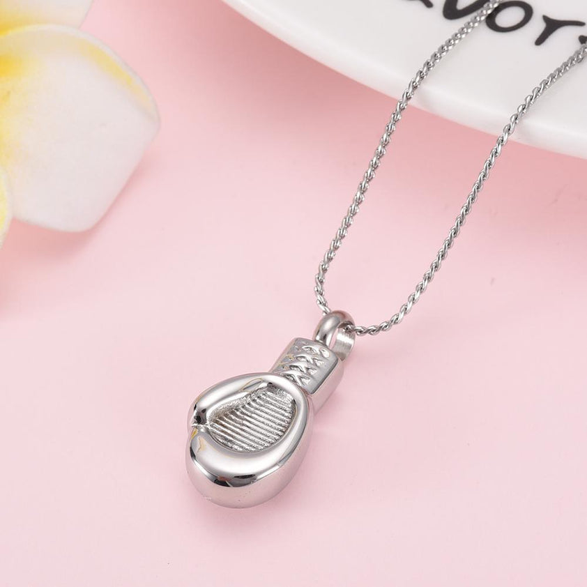 Boxing Glove Cremation Jewelry Ash Necklace Cherished Emblems