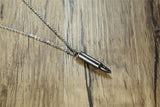 Cremation Necklace - Bullet Shaped Cremation Necklace