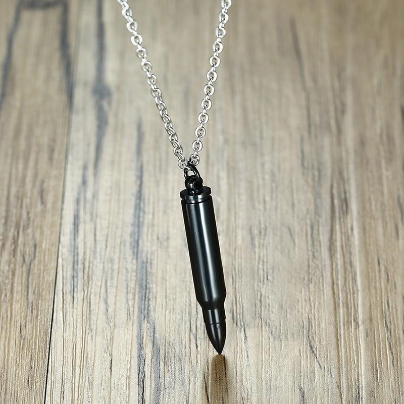 Cremation Necklace - Bullet Shaped Cremation Necklace