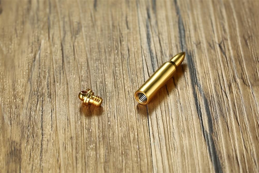 Cremation Necklace - Bullet Shaped Cremation Necklace