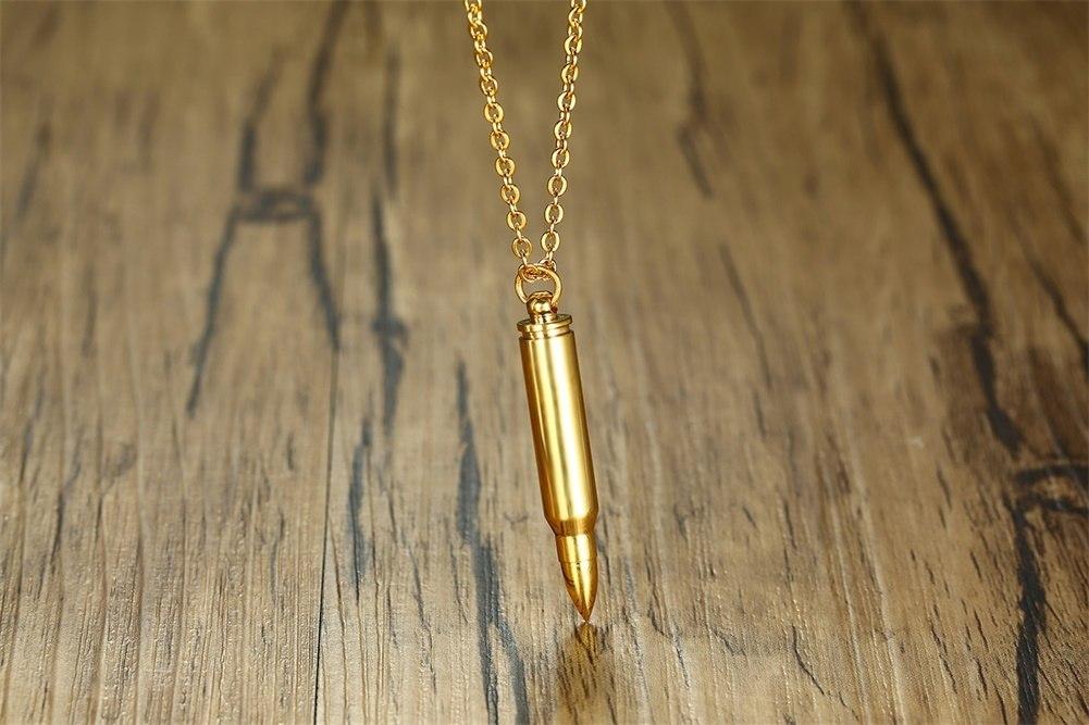 Cremation Necklace - Bullet Shaped Cremation Necklace