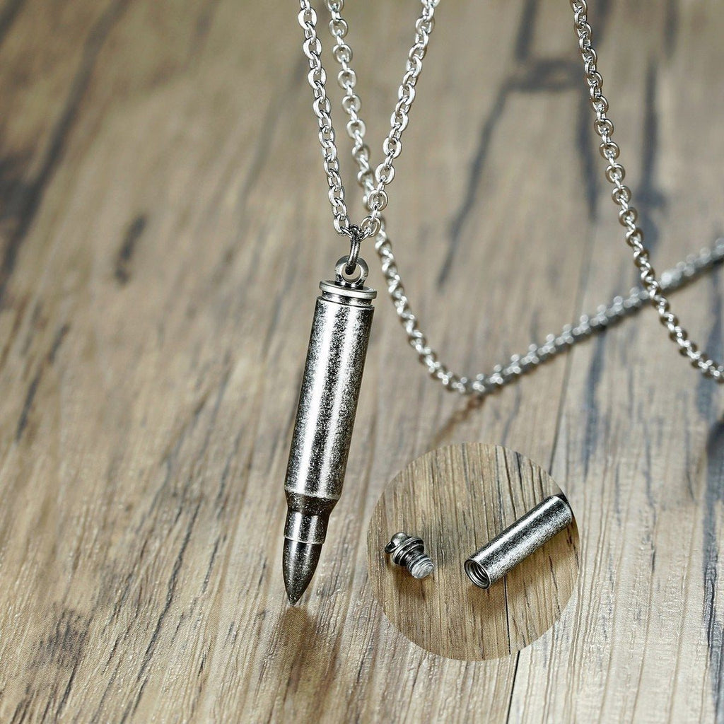 GRANDMA Bullet Urn Necklace Mens Cremation Jewelry for Ashes, Necklace for  Ashes, Ashes Holder by LNG - Etsy