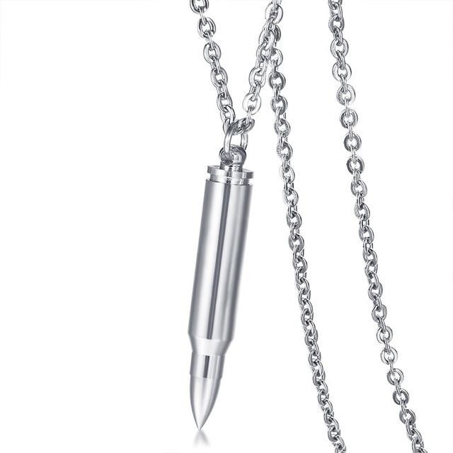 Cremation Necklace - Bullet Shaped Cremation Necklace