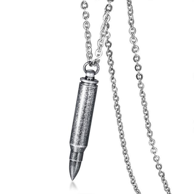 Cremation Necklace - Bullet Shaped Cremation Necklace
