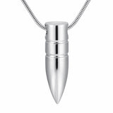 Cremation Necklace - Bullet Shaped Cremation Urn Necklace