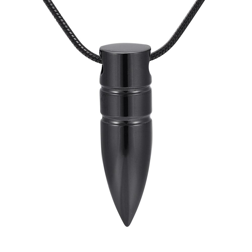 Cremation Necklace - Bullet Shaped Cremation Urn Necklace