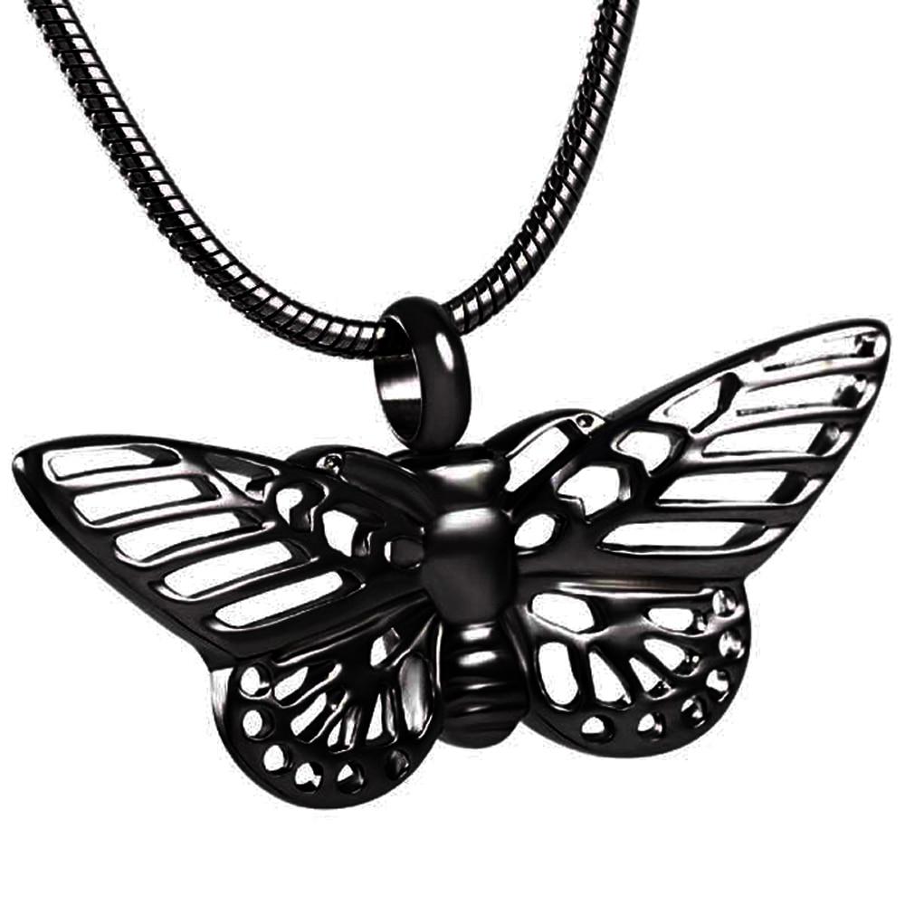 Cremation Necklace - Butterfly Shaped Cremation Urn Necklace