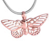 Cremation Necklace - Butterfly Shaped Cremation Urn Necklace