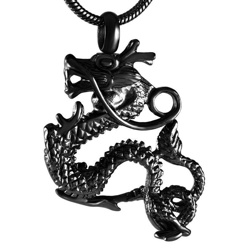 Cremation Necklace - Chinese Dragon Cremation Urn Necklace