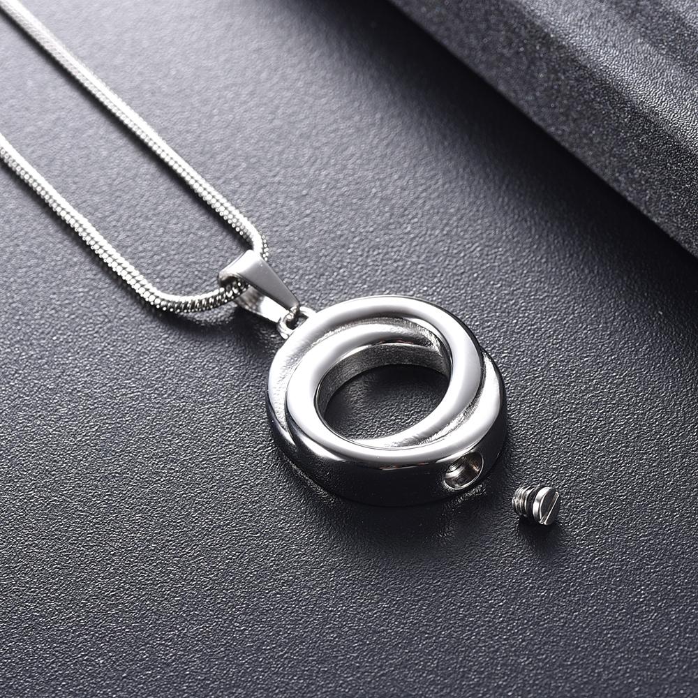 Cremation Necklace - Circle Of Life Cremation Urn Necklace