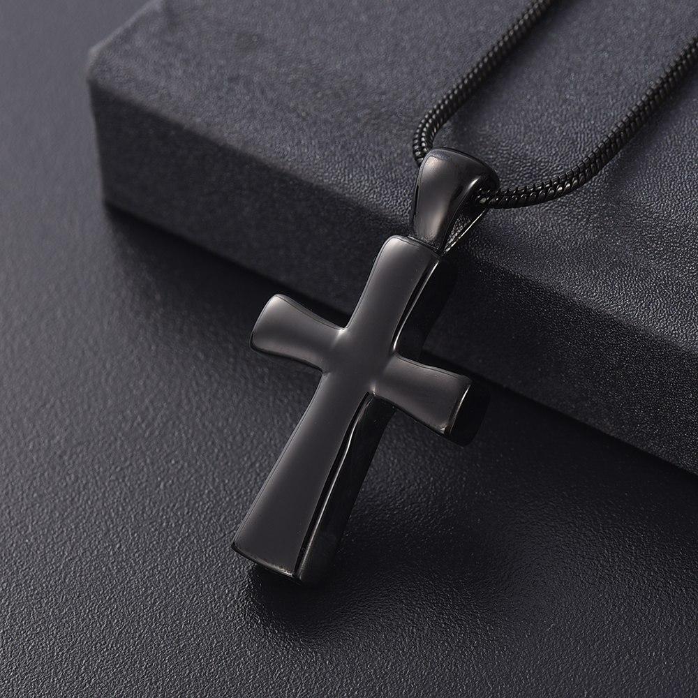 Cremation Necklace - Classic Cross Cremation Urn Necklace