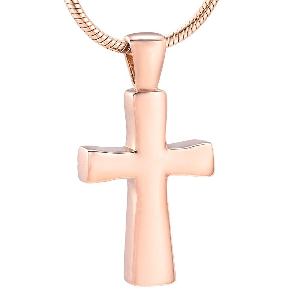 Cremation Necklace - Classic Cross Cremation Urn Necklace