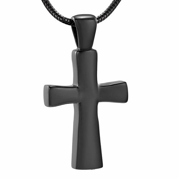 Cremation Necklace - Classic Cross Cremation Urn Necklace