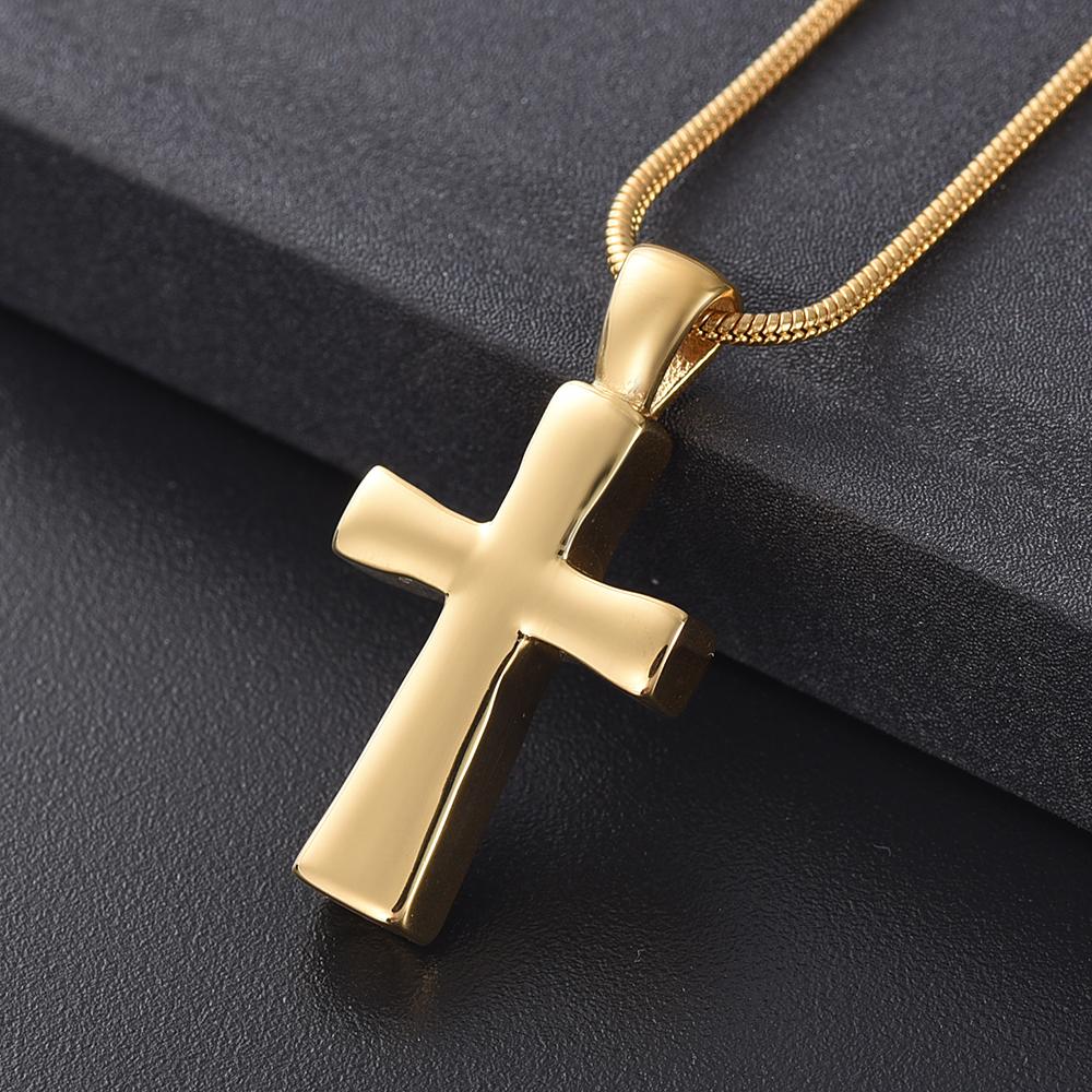 Cremation Necklace - Classic Cross Cremation Urn Necklace