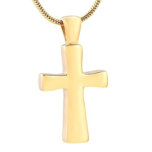 Cremation Necklace - Classic Cross Cremation Urn Necklace