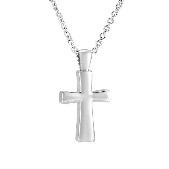 Cremation Necklace - Classic Cross Cremation Urn Necklace