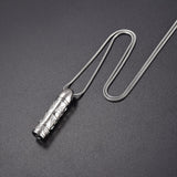 Cremation Necklace - Cross Cylinder Cremation Urn Necklace