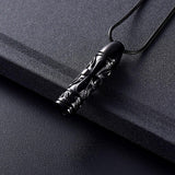 Cremation Necklace - Cross Cylinder Cremation Urn Necklace