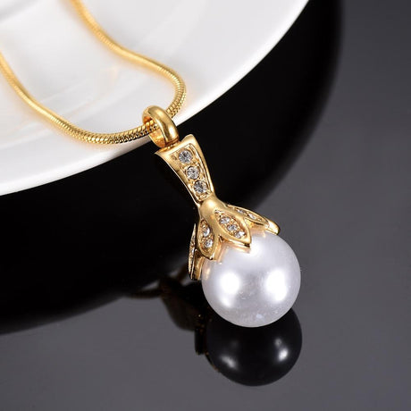 Pearl best sale cremation necklace