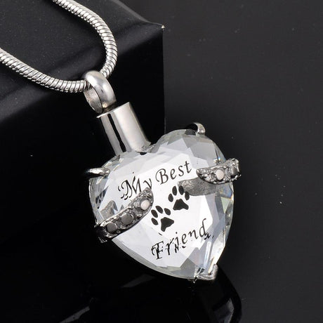Heart Pet Ashes Necklace | Memorable Pet Keepsa