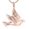 Cremation Necklace - Dove Shaped Cremation Urn Necklace