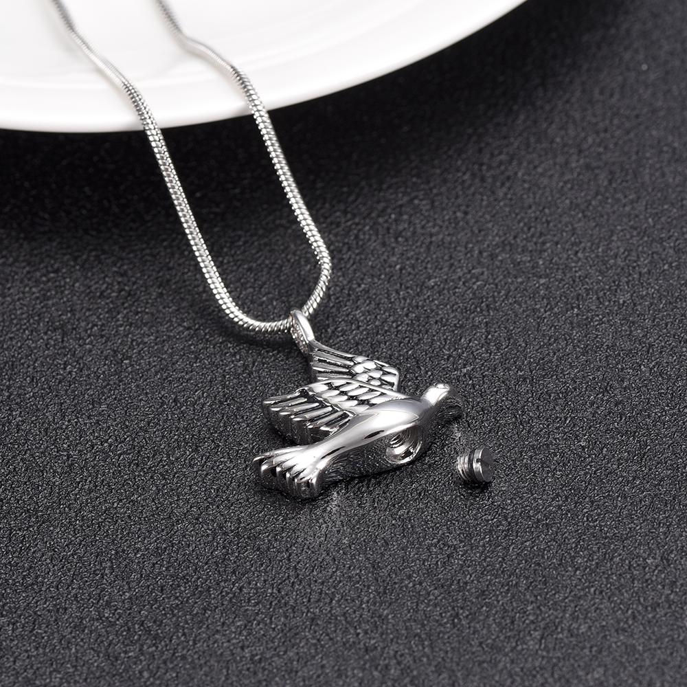 Cremation Necklace - Dove Shaped Cremation Urn Necklace