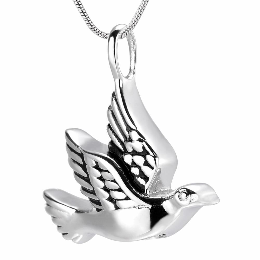 Cremation Necklace - Dove Shaped Cremation Urn Necklace