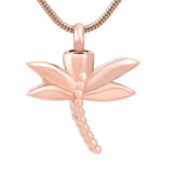 Cremation Necklace - Dragonfly Cremation Urn Necklace
