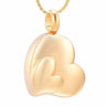 Cremation Necklace - Dual Heart Shaped Cremation Urn Necklace