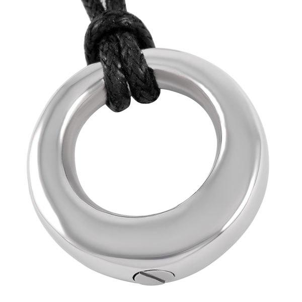 Men's Cremation Bracelet - Cord Black, Large