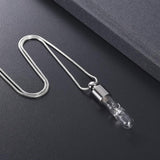 Cremation Necklace - Eternal Hourglass Glass Cremation Urn Necklace