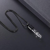 Cremation Necklace - Eternal Hourglass Glass Cremation Urn Necklace